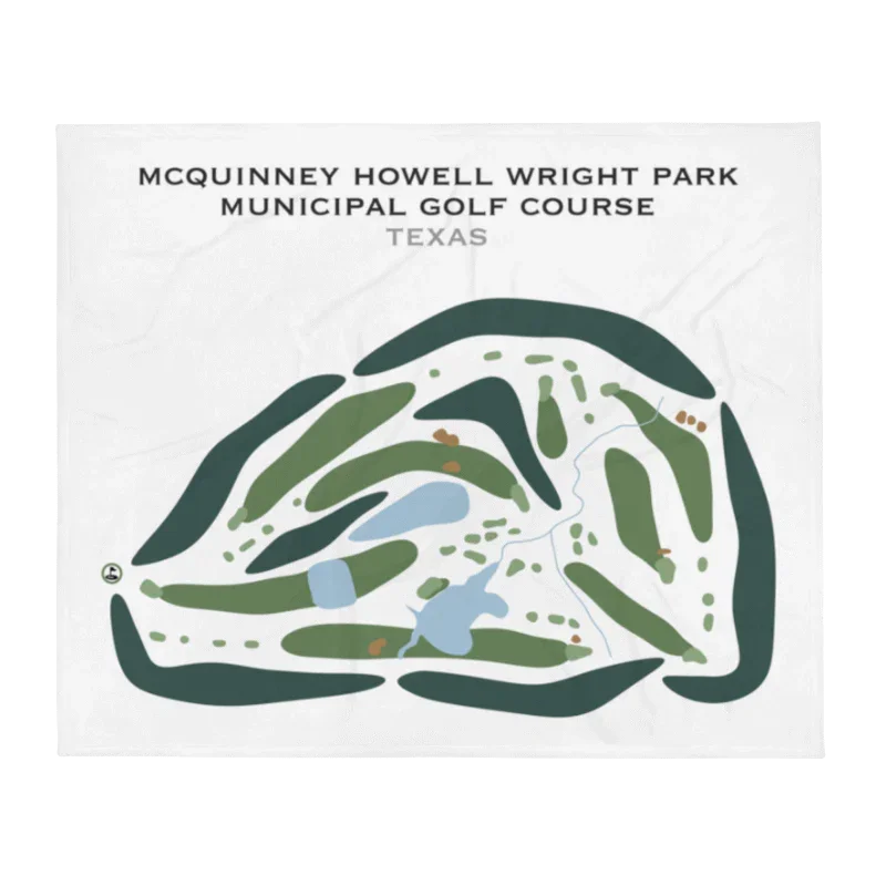 McQuinney Howell Wright Park Municipal Golf Course, Texas - Printed Golf Courses