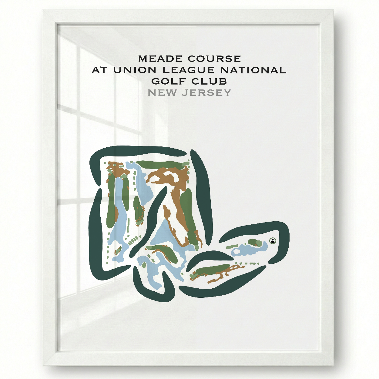 Meade Course at Union League National Golf Club, New Jersey - Printed Golf Courses