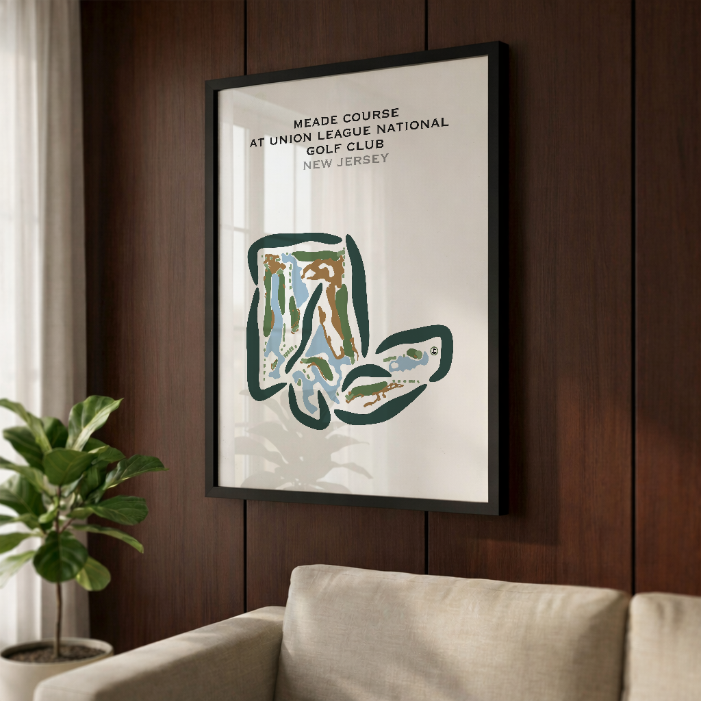 Meade Course at Union League National Golf Club, New Jersey - Printed Golf Courses