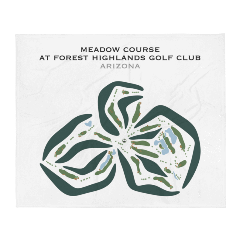 Meadow Course at Forest Highlands Golf Club, Arizona - Printed Golf Courses