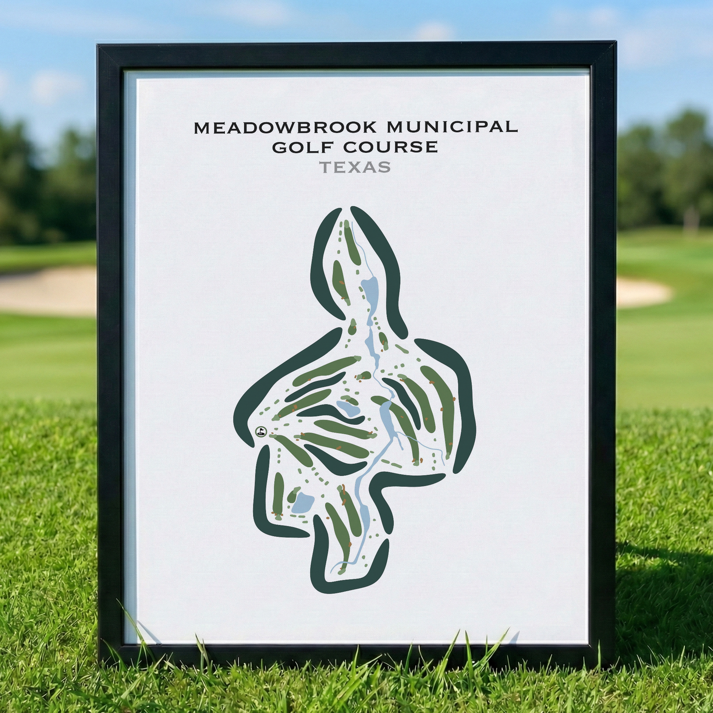 Meadowbrook Municipal Golf Course, Texas - Printed Golf Courses
