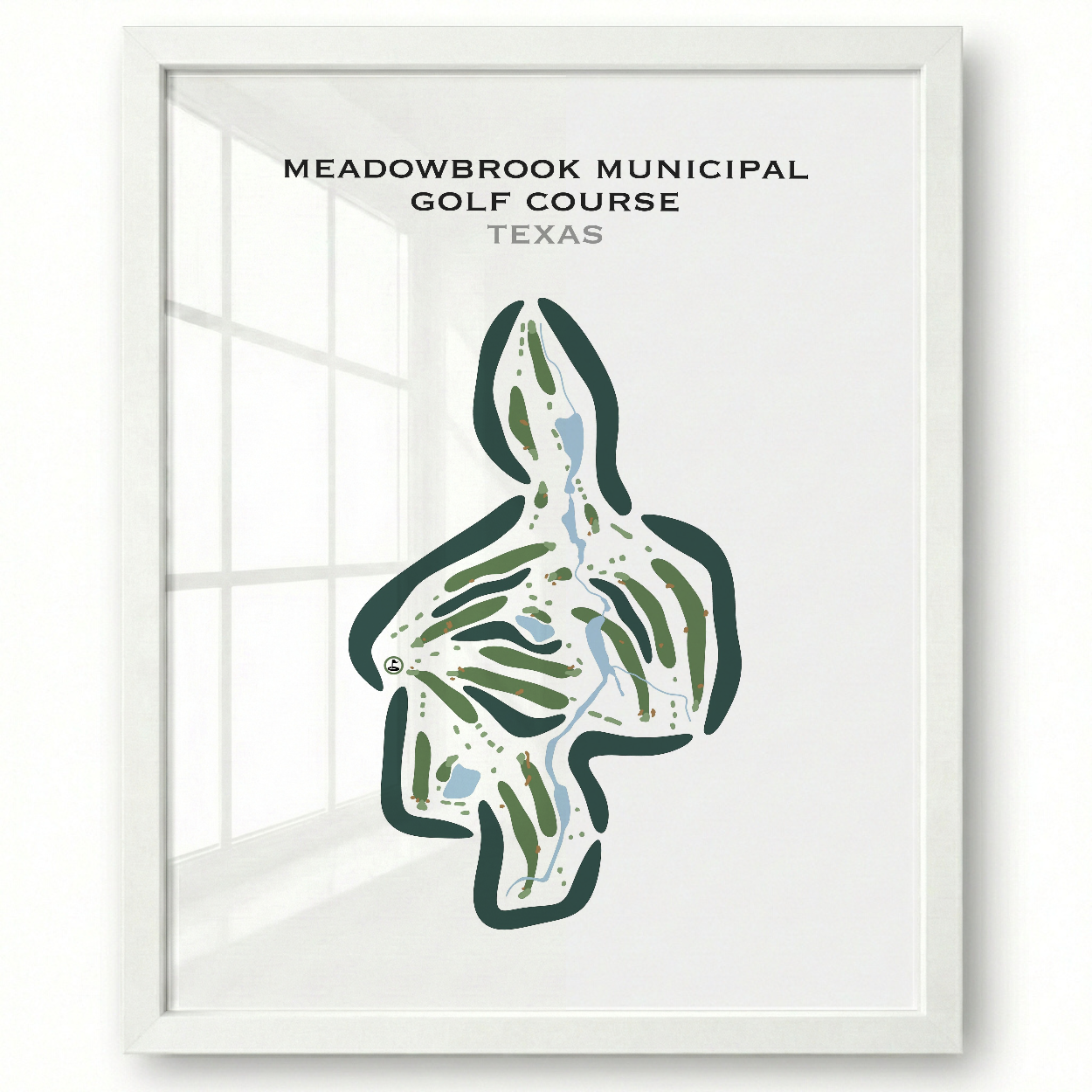Meadowbrook Municipal Golf Course, Texas - Printed Golf Courses