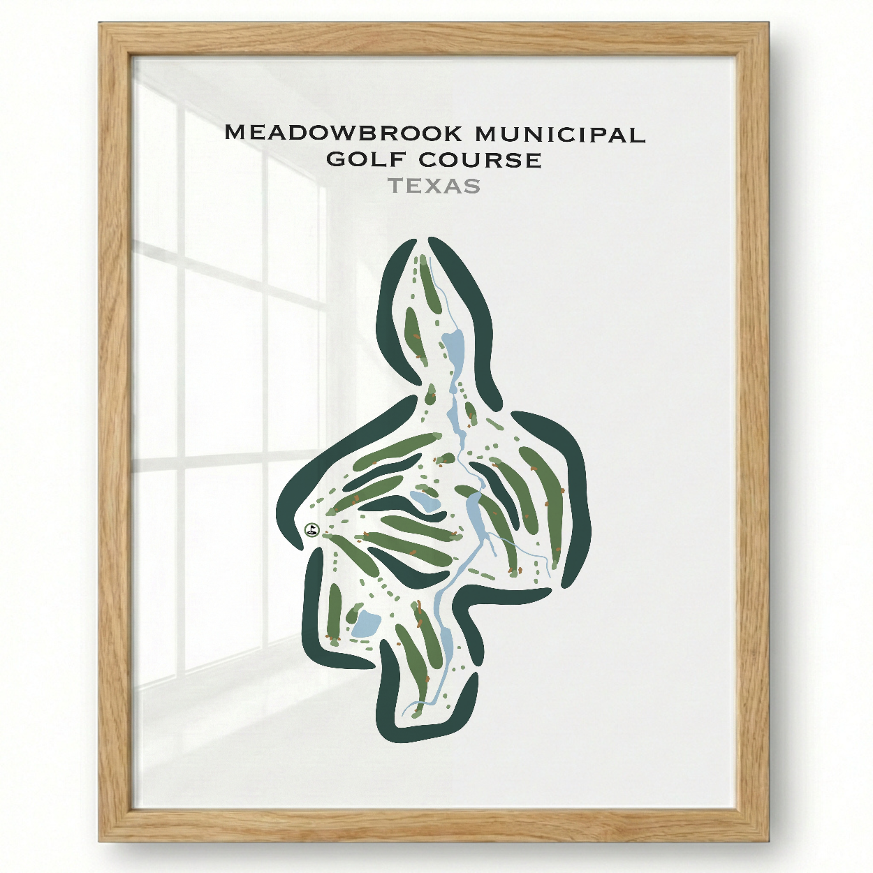 Meadowbrook Municipal Golf Course, Texas - Printed Golf Courses