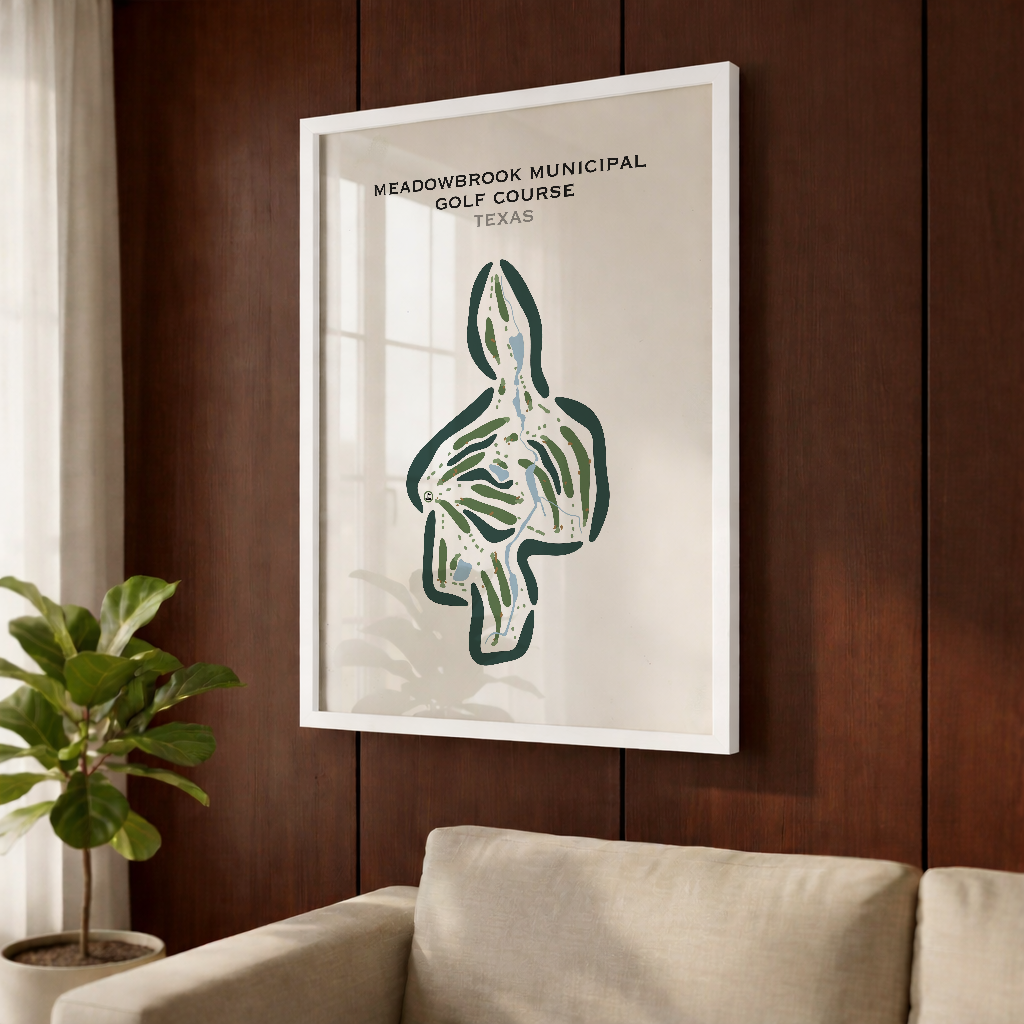 Meadowbrook Municipal Golf Course, Texas - Printed Golf Courses