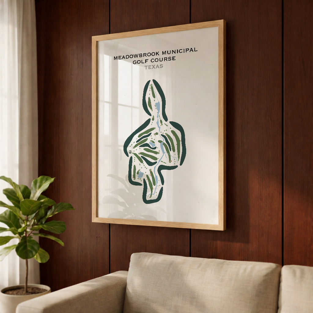 Meadowbrook Municipal Golf Course, Texas - Printed Golf Courses