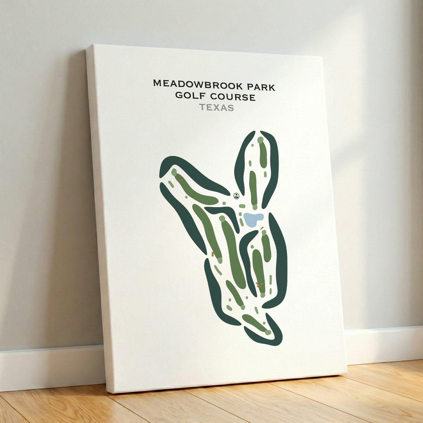 Meadowbrook Park Golf Course, Texas - Printed Golf Courses