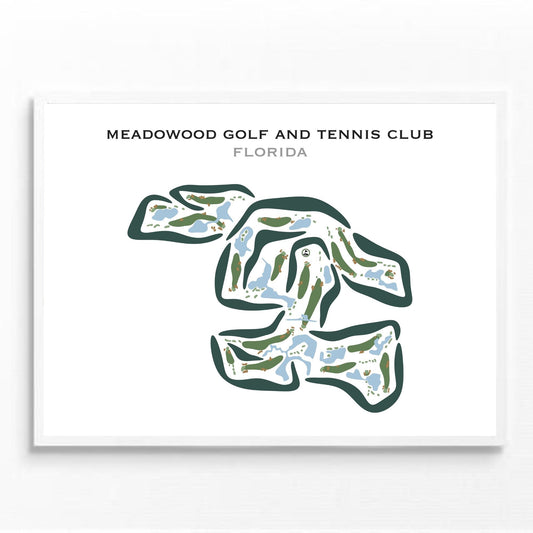 Meadowood Golf & Tennis Club, Florida - Printed Golf Courses