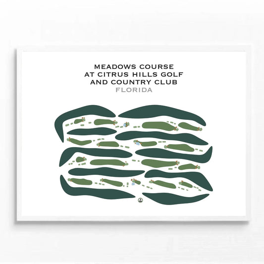 Meadows Course at Citrus Hills Golf and Country Club, Florida - Printed Golf Courses