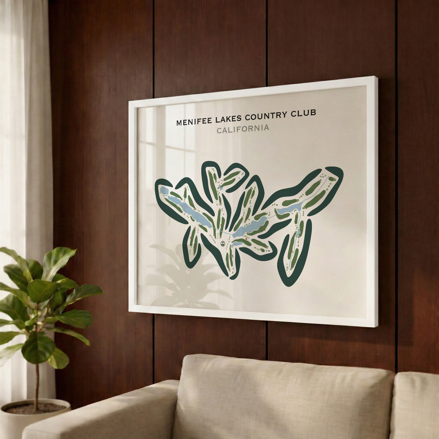 Menifee Lakes Country Club, California - Printed Golf Courses