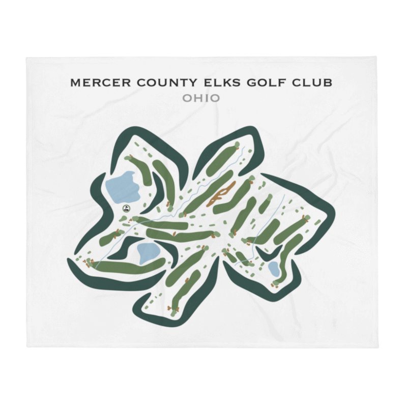 Mercer County Elks Golf Club, Ohio - Printed Golf Courses
