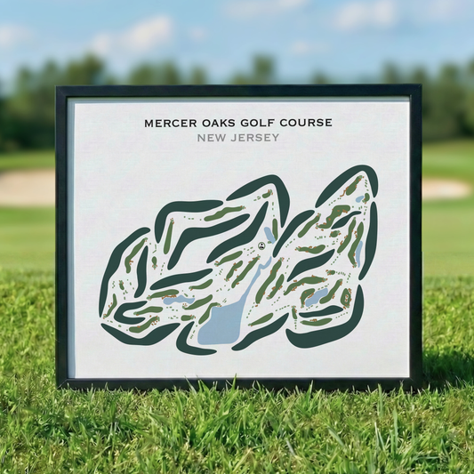 Mercer Oaks Golf Course, New Jersey - Printed Golf Courses