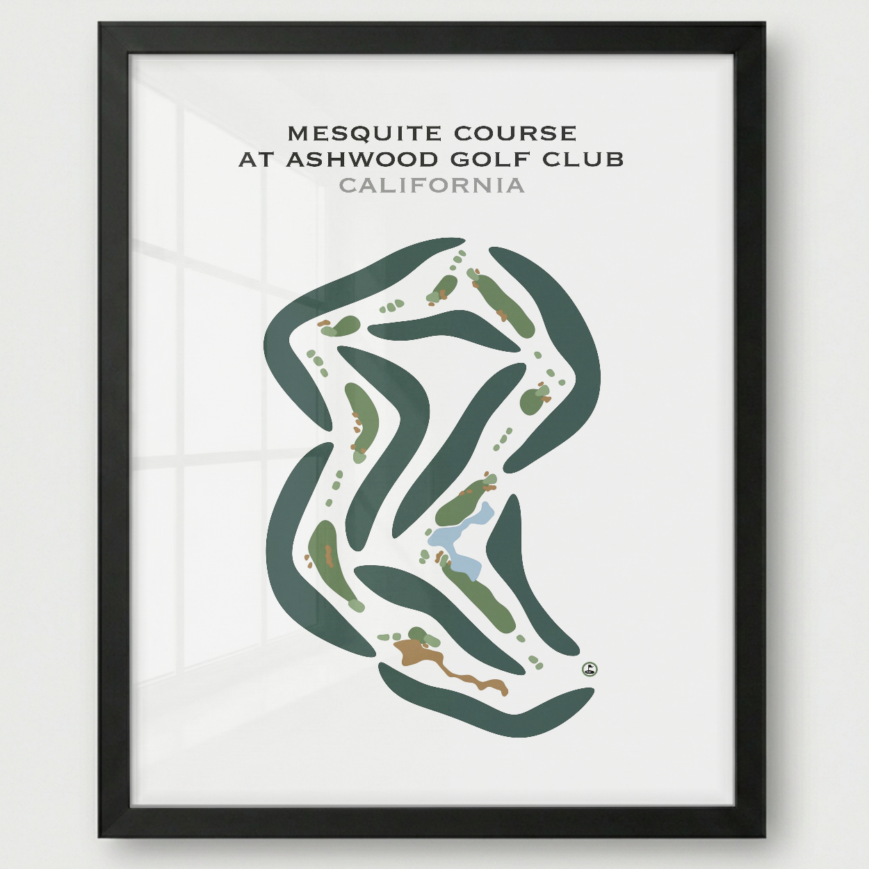 Mesquite Course at Ashwood Golf Club, California - Printed Golf Courses