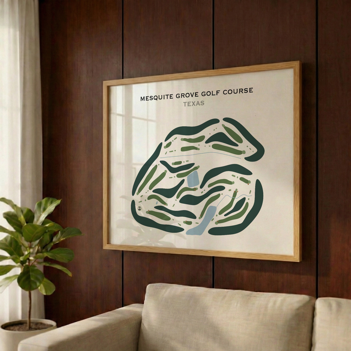 Mesquite Grove Golf Course, Texas - Printed Golf Courses