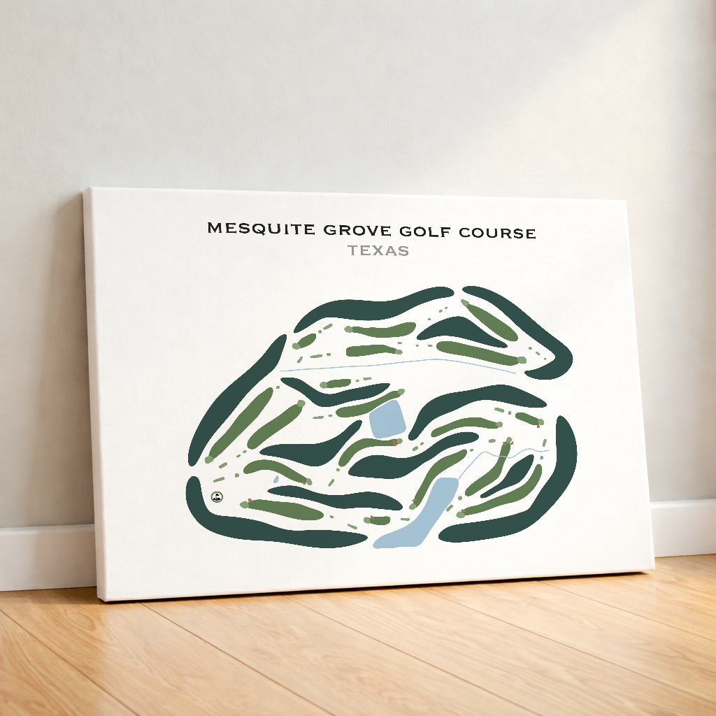 Mesquite Grove Golf Course, Texas - Printed Golf Courses
