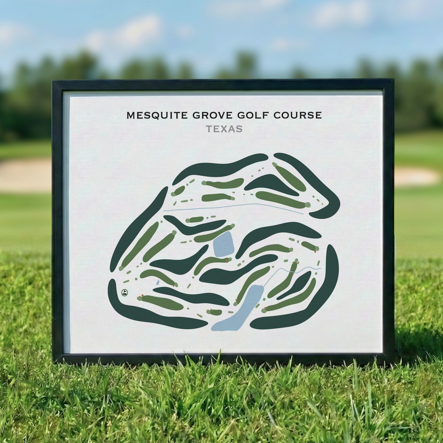 Mesquite Grove Golf Course, Texas - Printed Golf Courses