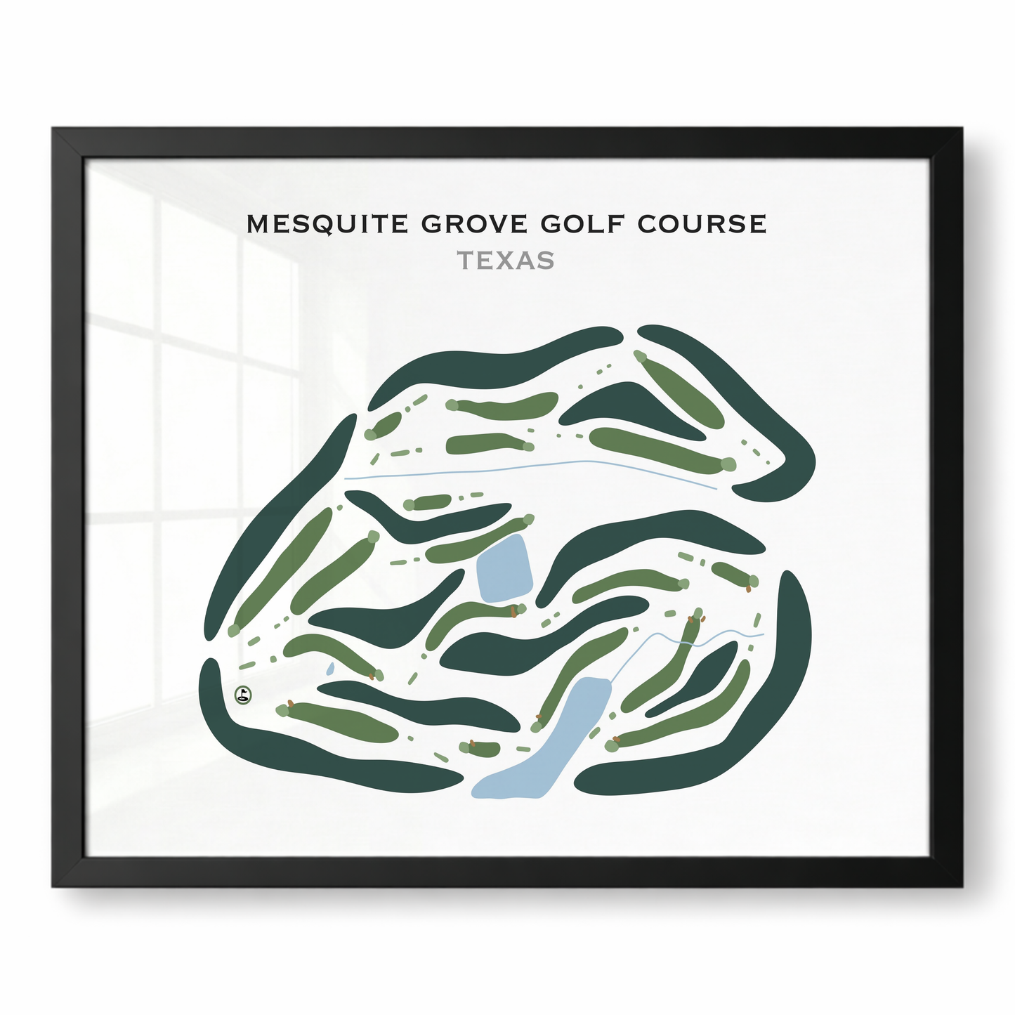Mesquite Grove Golf Course, Texas - Printed Golf Courses