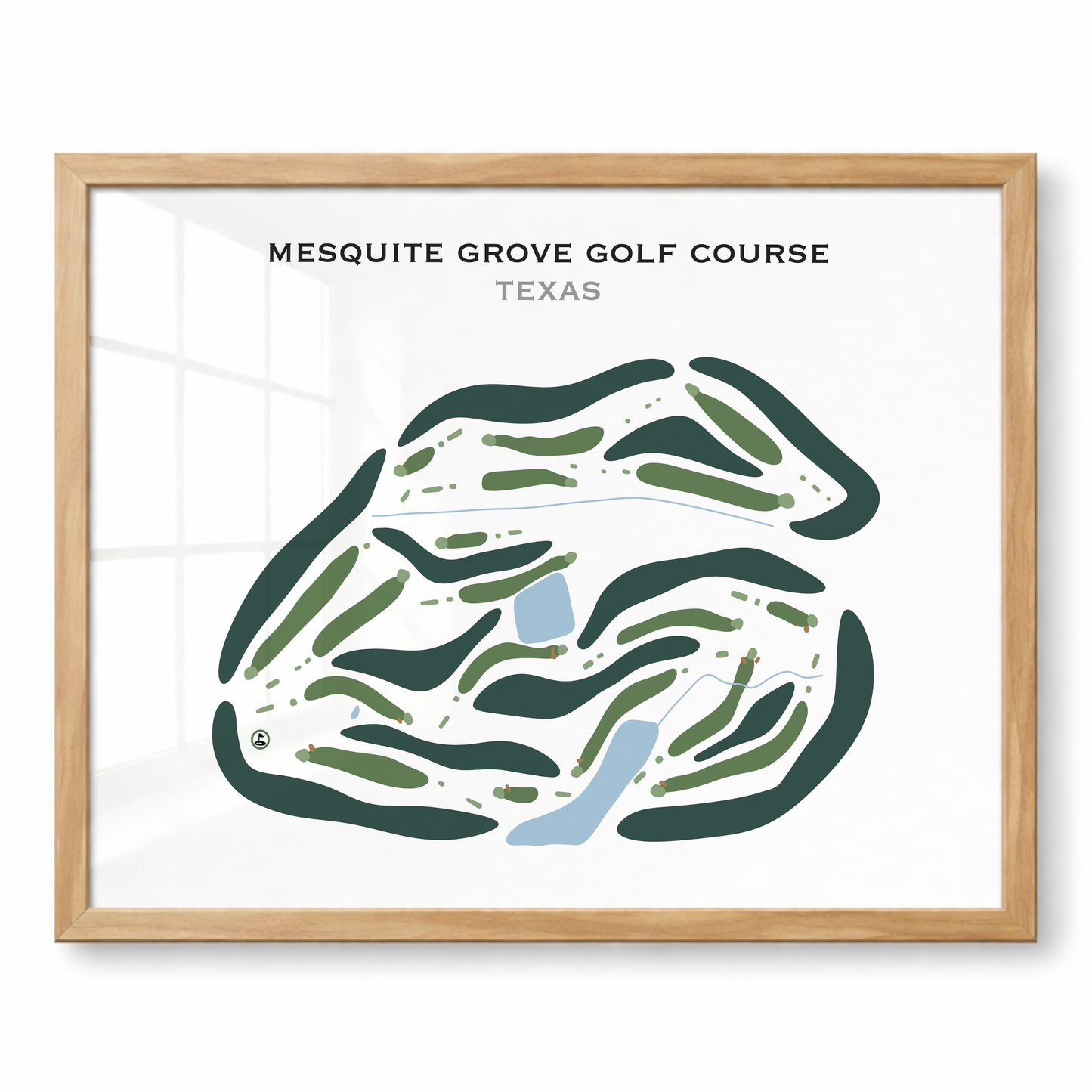 Mesquite Grove Golf Course, Texas - Printed Golf Courses