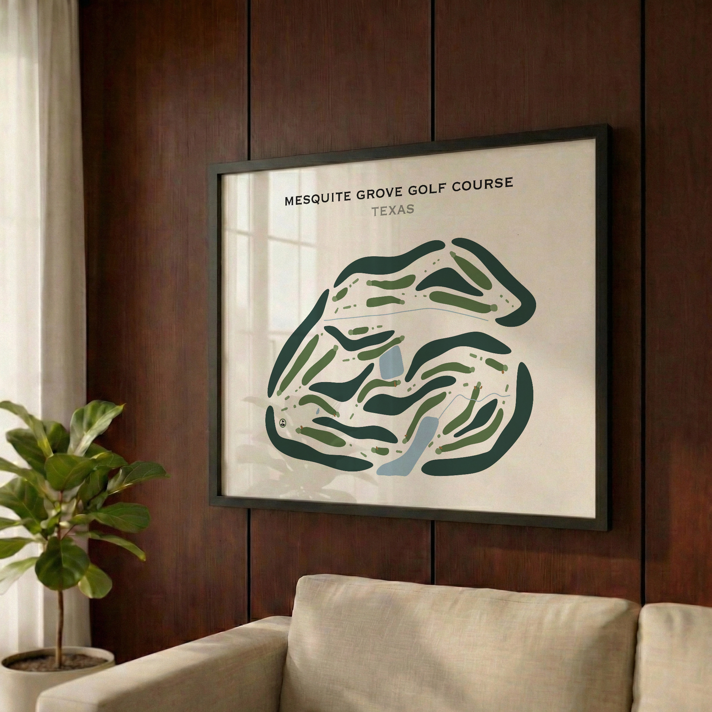 Mesquite Grove Golf Course, Texas - Printed Golf Courses