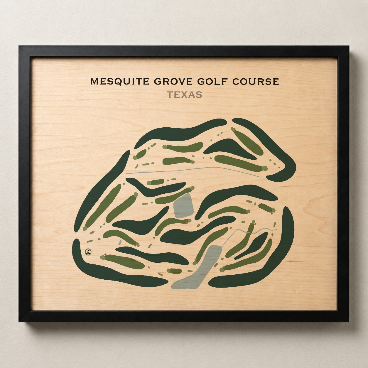 Mesquite Grove Golf Course, Texas - Printed Golf Courses
