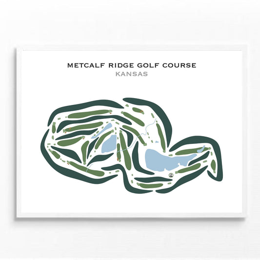 Metcalf Ridge Golf Course, Kansas - Printed Golf Courses