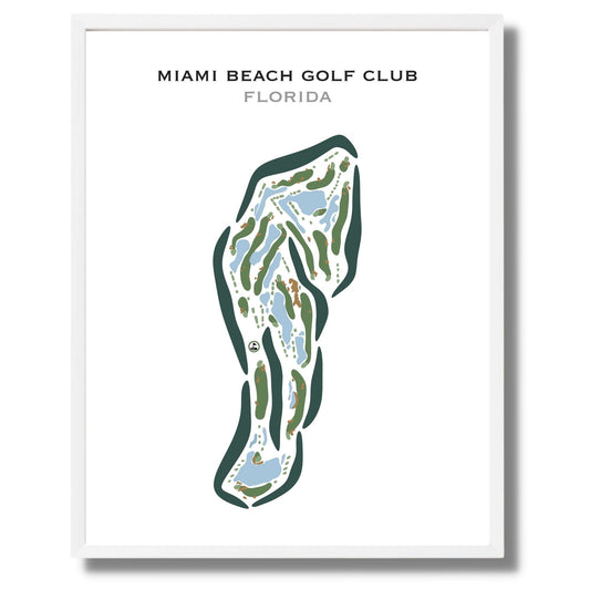 Miami Beach Golf Club, Florida - Printed Golf Courses