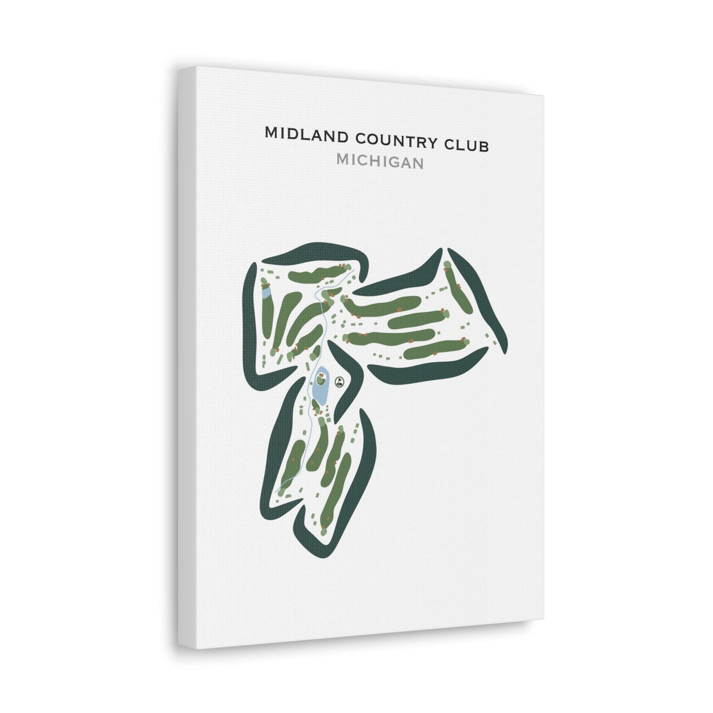 Midland Country Club, Michigan - Printed Golf Courses