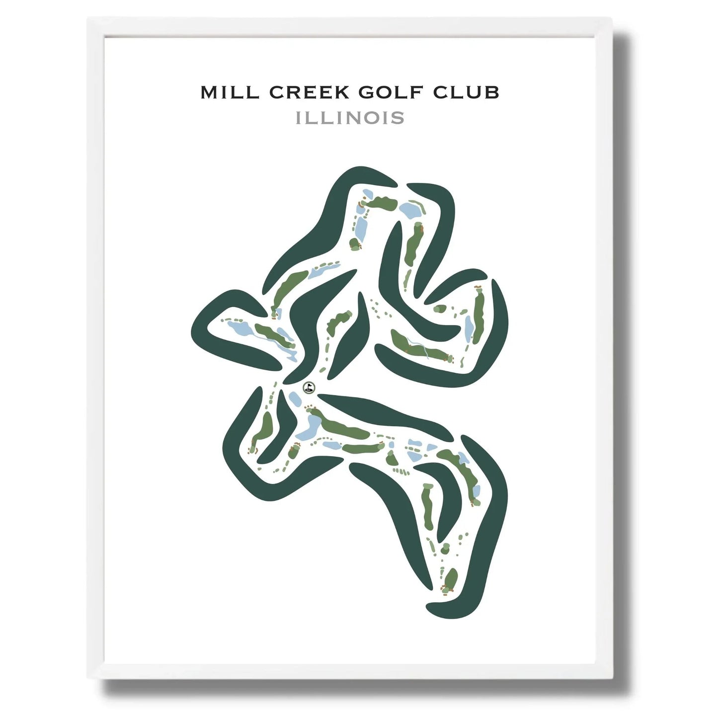 Mill Creek Golf Club, Illinois - Printed Golf Courses