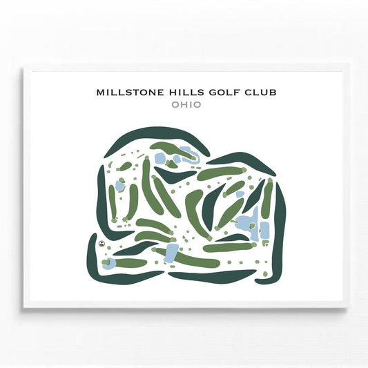 Millstone Hills Golf Club, Ohio - Printed Golf Courses