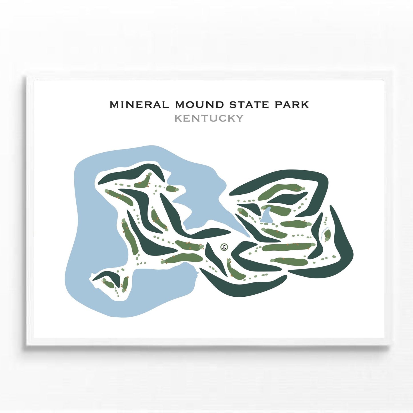 Mineral Mound State Park Golf Course, Kentucky - Printed Golf Courses