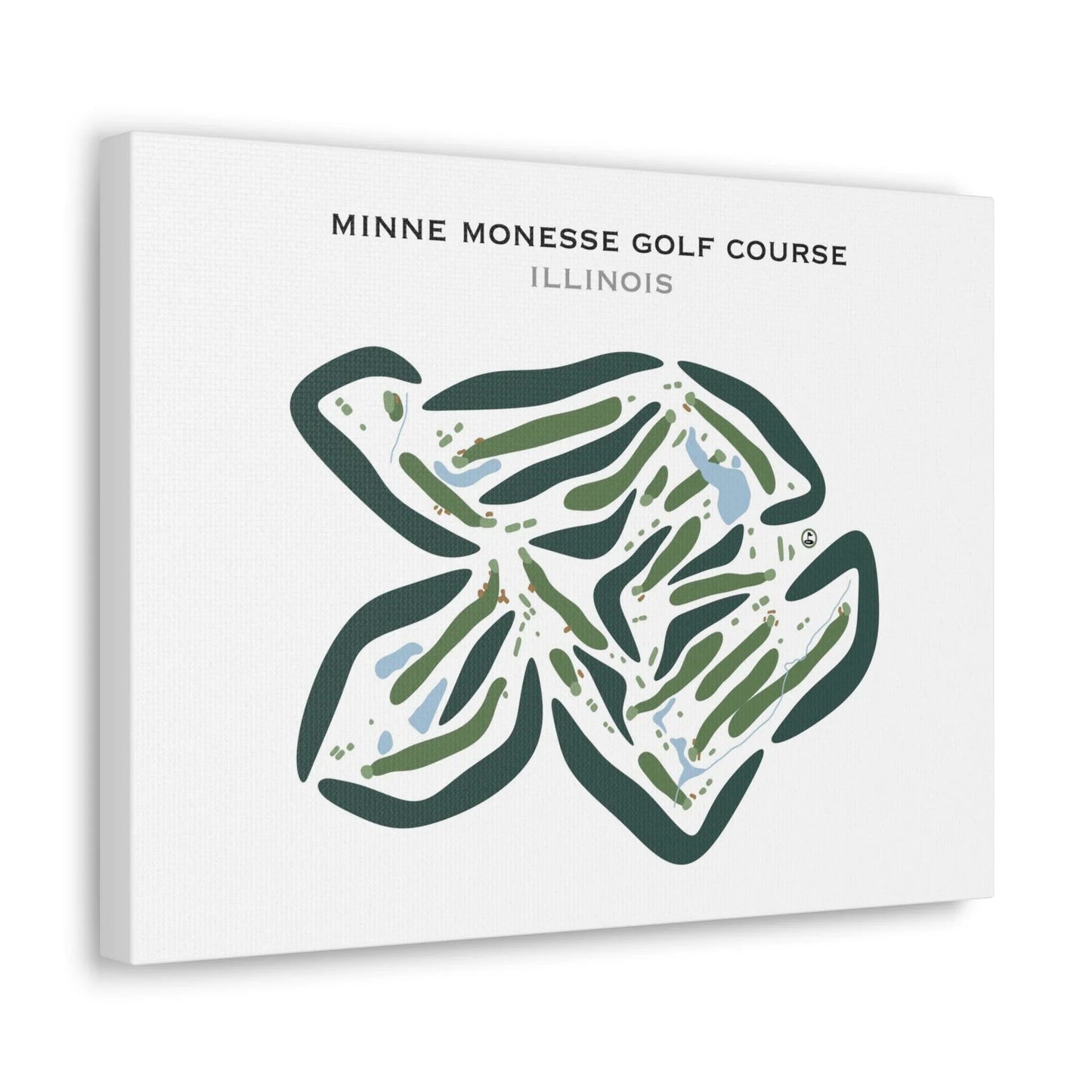 Minne Monesse Golf Course, Illinois - Printed Golf Courses