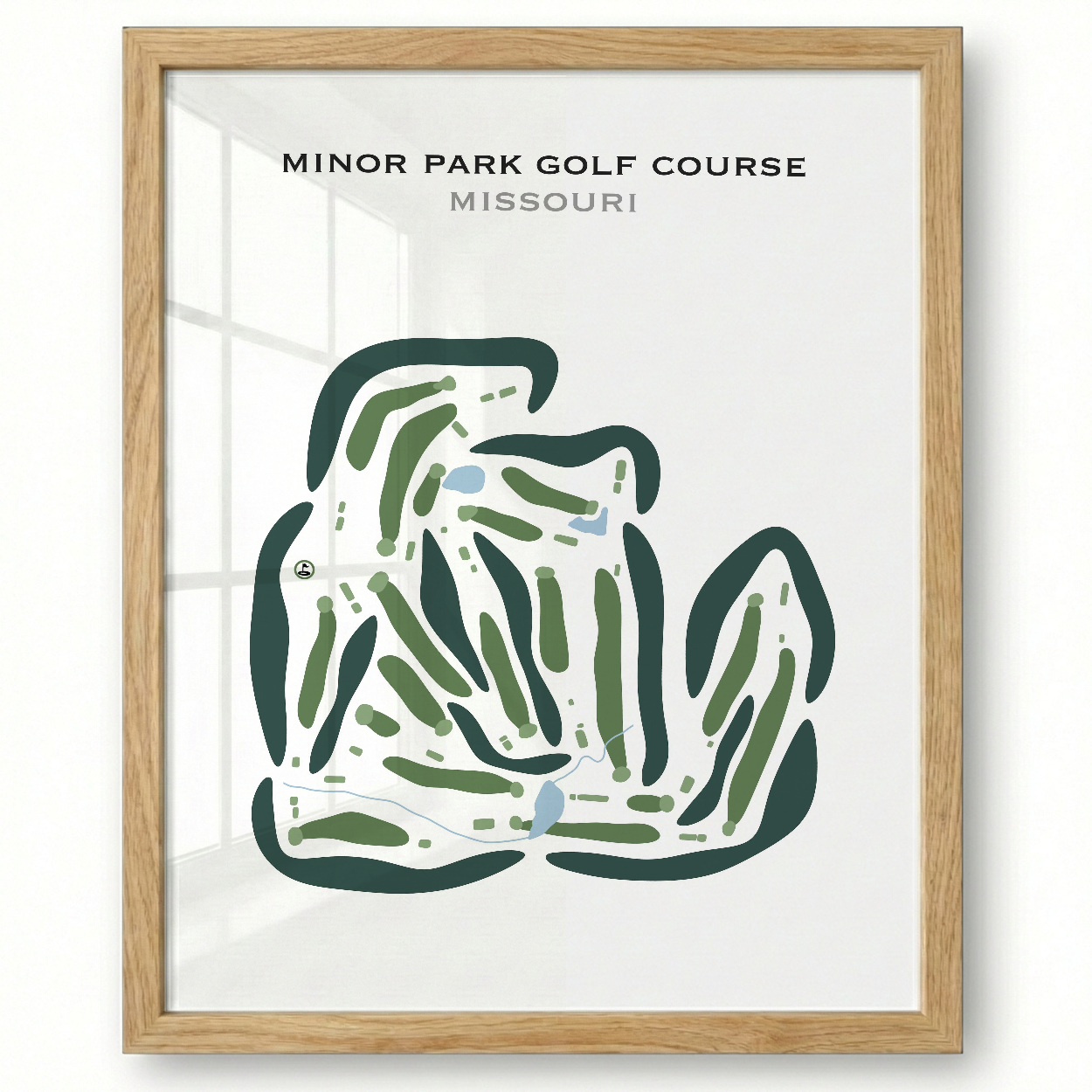 Minor Park Golf Course, Missouri - Printed Golf Courses