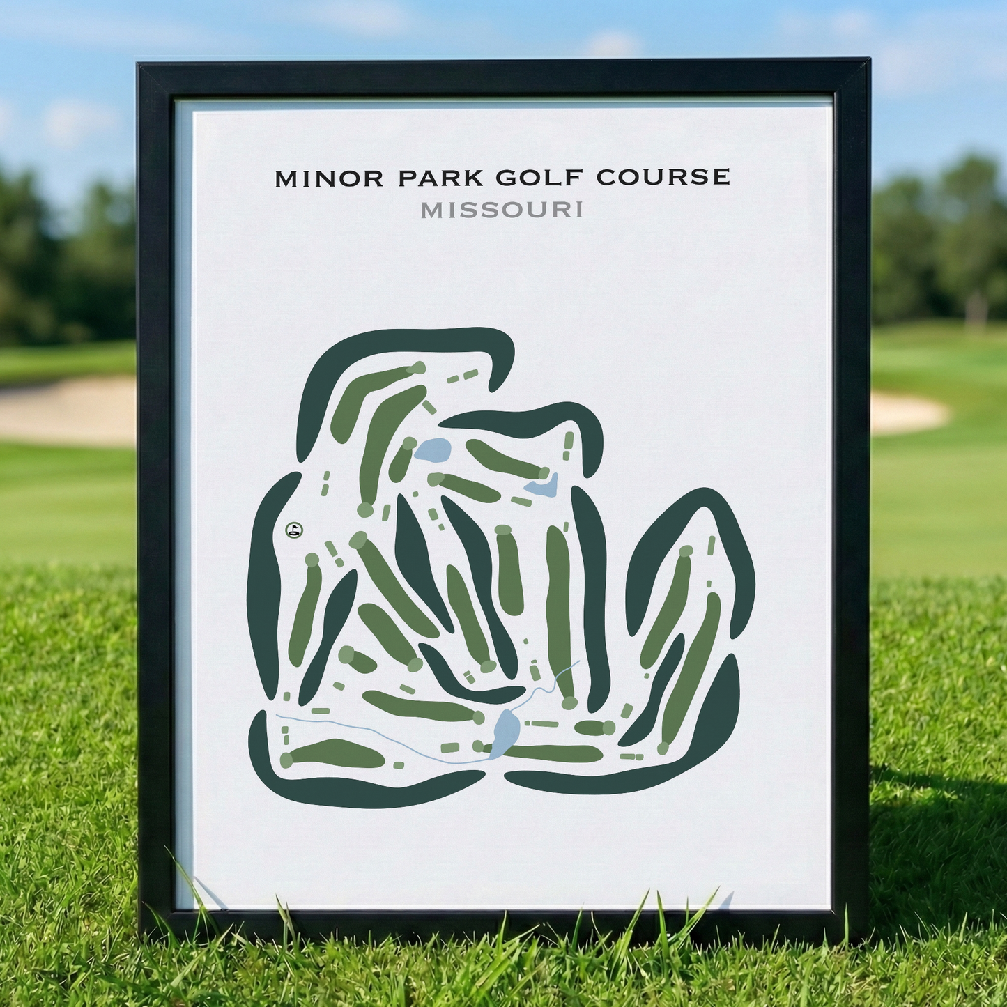 Minor Park Golf Course, Missouri - Printed Golf Courses
