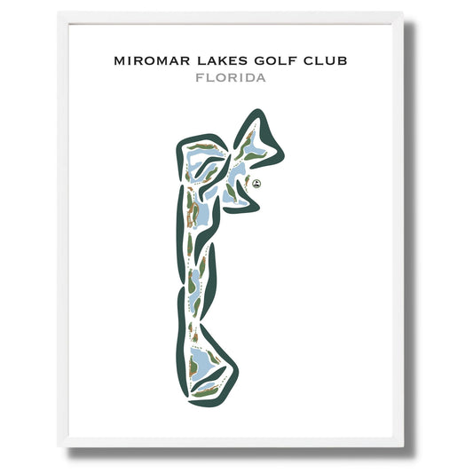 Miromar Lakes Golf Club, Florida - Printed Golf Courses