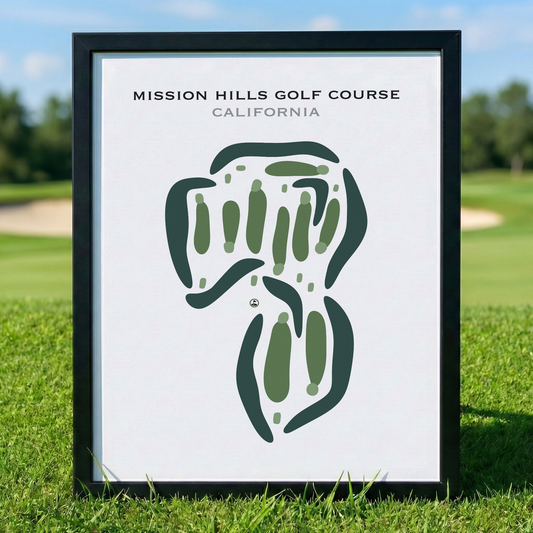 Mission Hills Golf Course, California - Printed Golf Courses