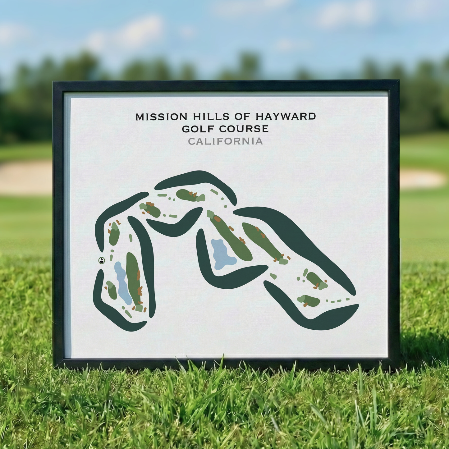 Mission Hills of Hayward Golf Course, California - Printed Golf Courses