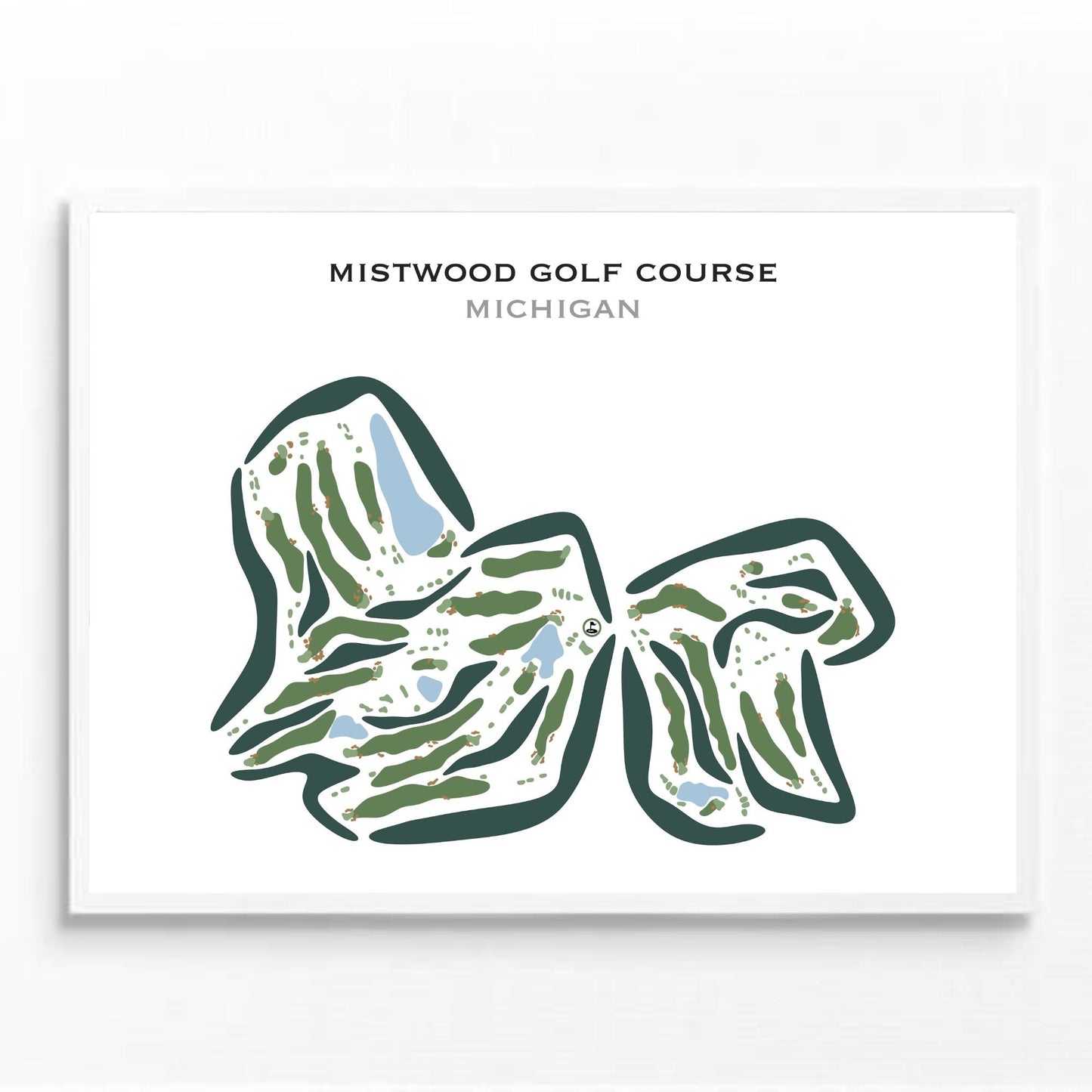 Mistwood Golf Course, Michigan - Printed Golf Courses