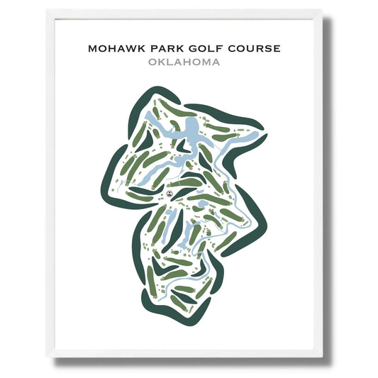 Mohawk Park Golf Course, Oklahoma - Printed Golf Courses
