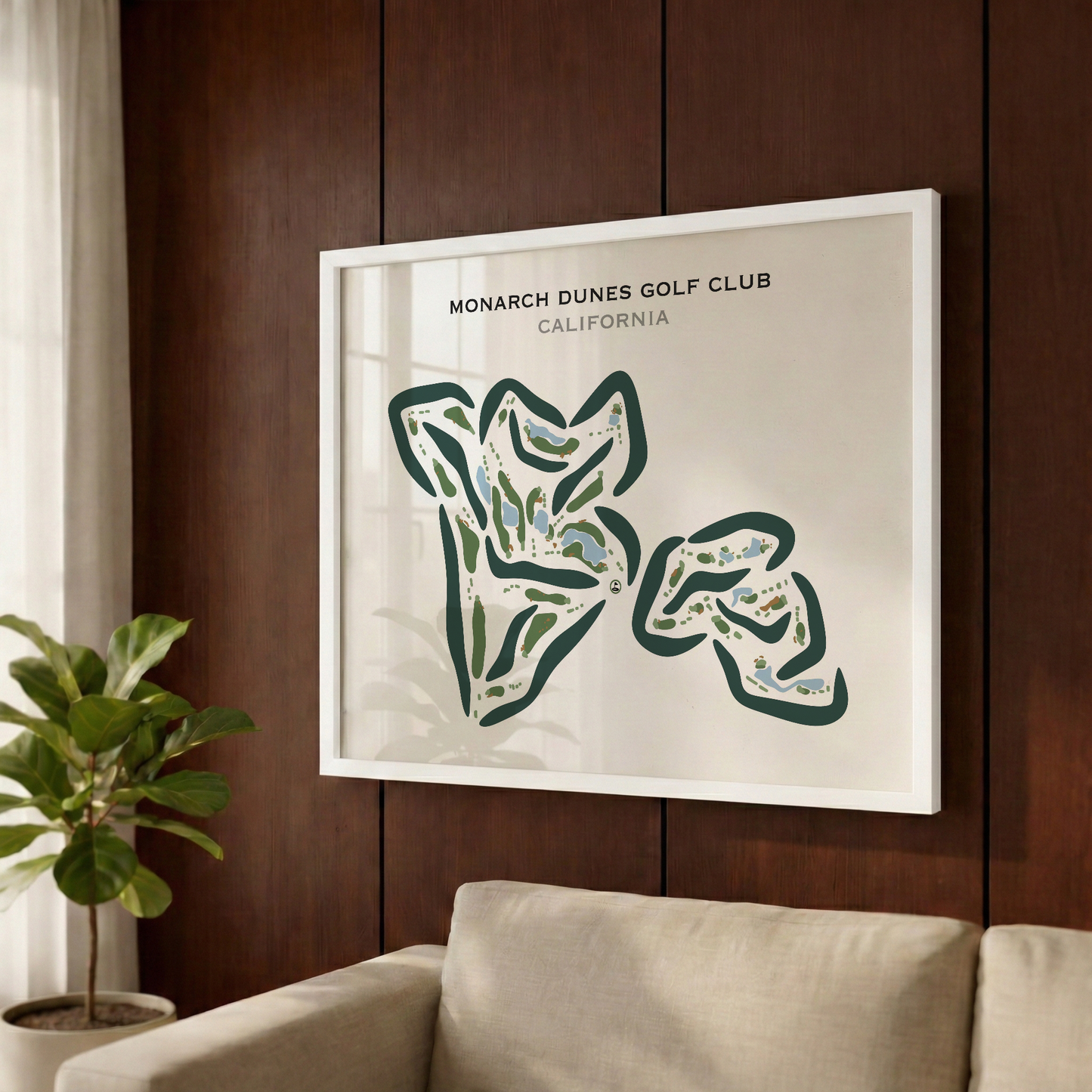 Monarch Dunes Golf Club, California - Printed Golf Courses