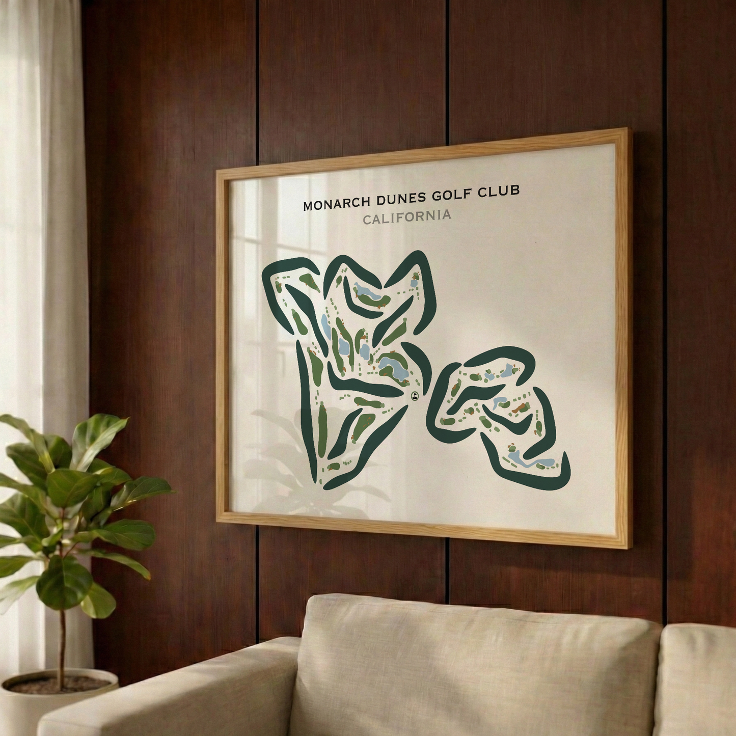 Monarch Dunes Golf Club, California - Printed Golf Courses