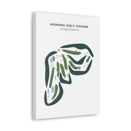 Monona Municipal Golf Course, Wisconsin - Printed Golf Courses
