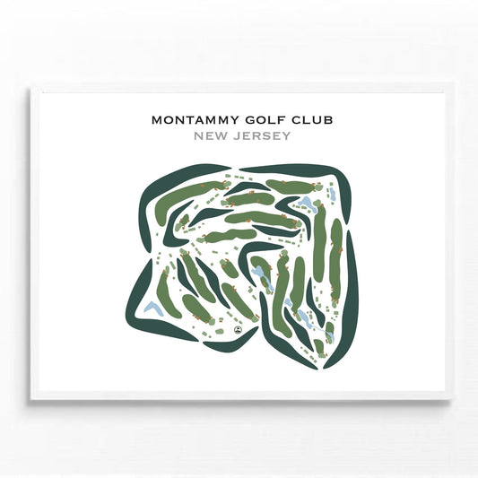 Montammy Golf Club, New Jersey - Printed Golf Courses