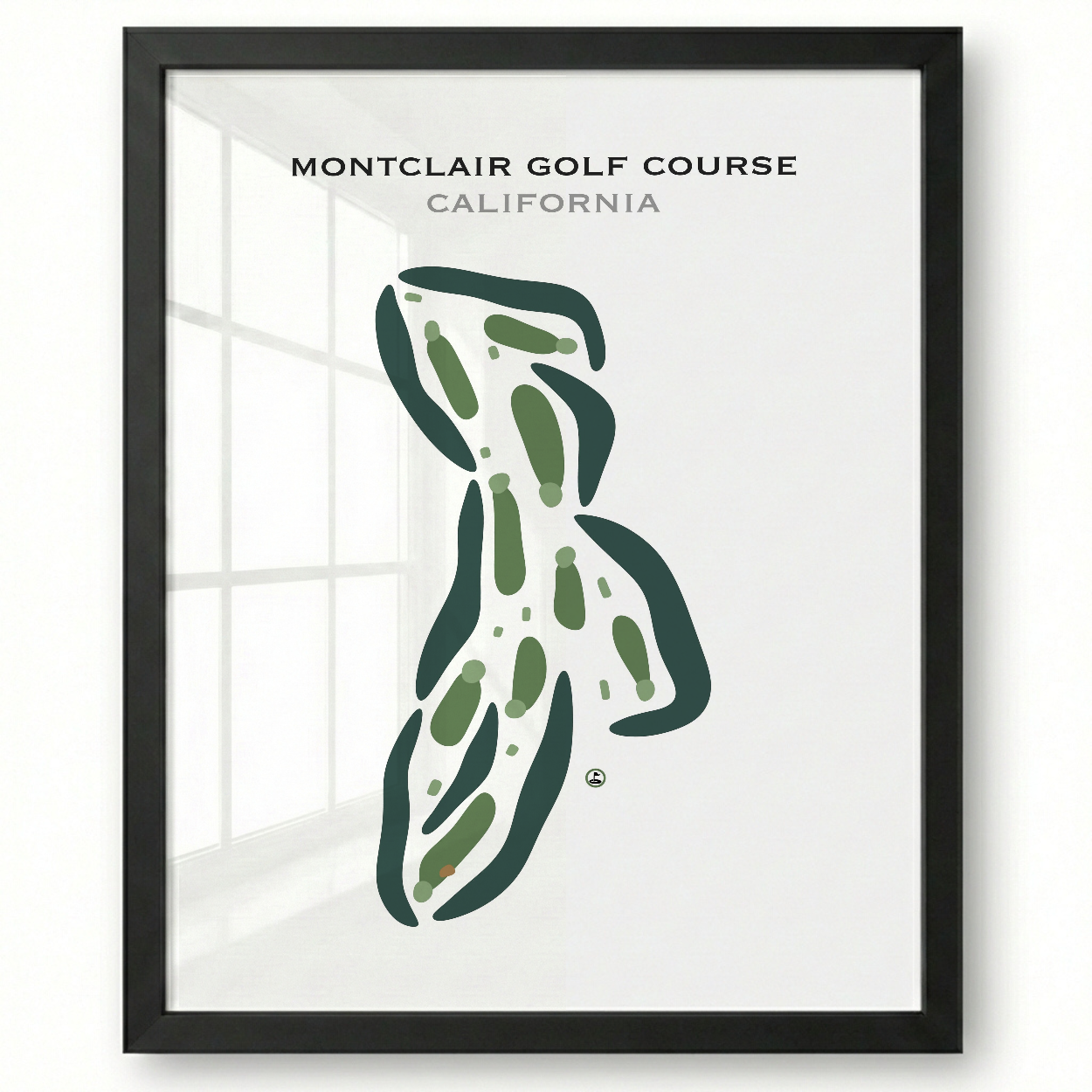 Montclair Golf Course, California - Printed Golf Courses
