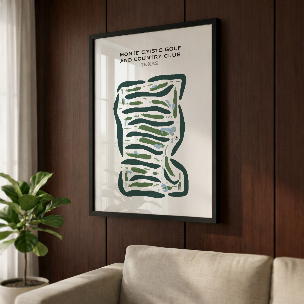 Monte Cristo Golf & Country Club, Texas - Printed Golf Courses