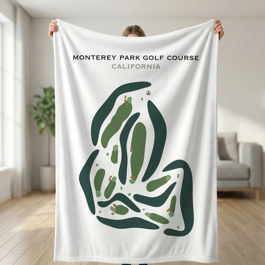 Monterey Park Golf Course, California - Printed Golf Courses