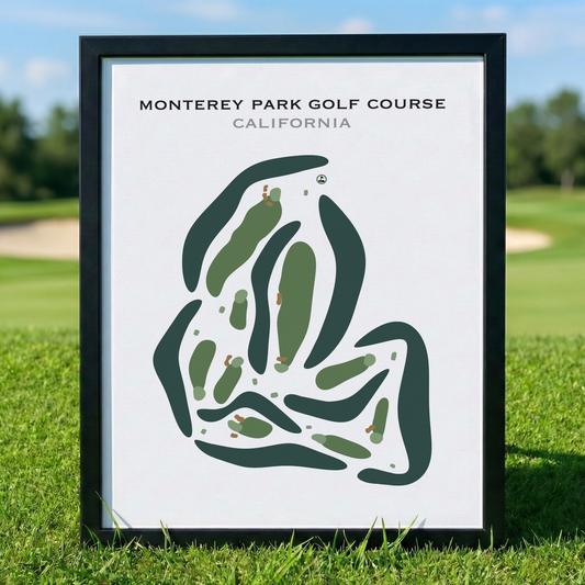 Monterey Park Golf Course, California - Printed Golf Courses