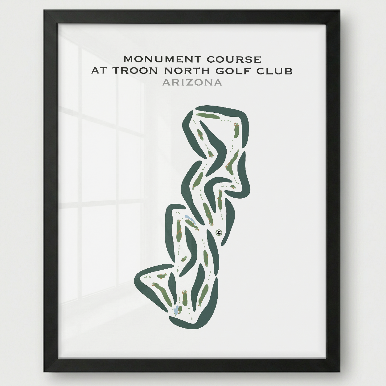 Monument Course at Troon North Golf Club, Arizona - Printed Golf Courses