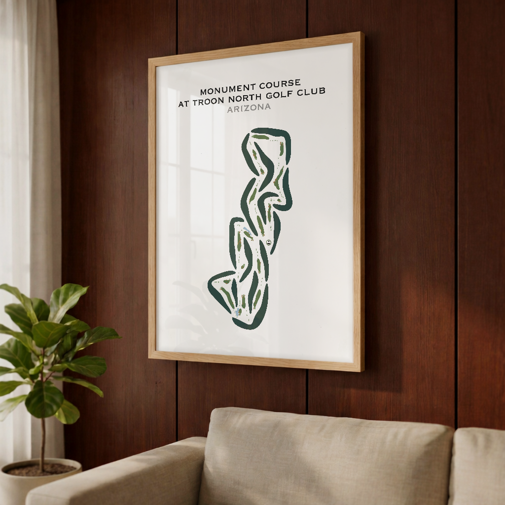 Monument Course at Troon North Golf Club, Arizona - Printed Golf Courses