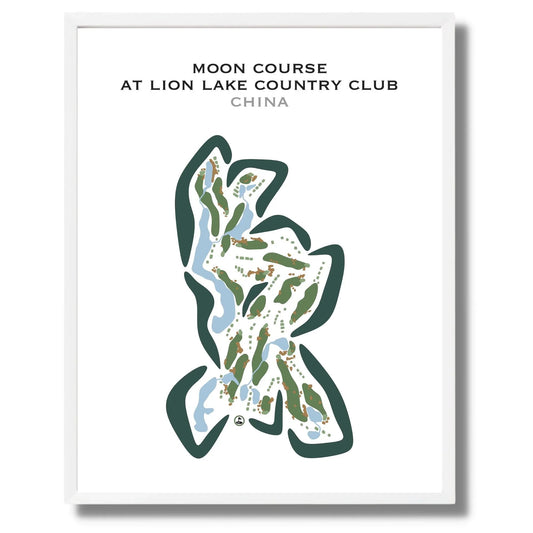 Moon Course at Lion Lake Country Club, China - Printed Golf Courses