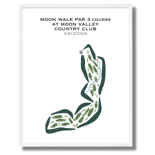 Par 3 Moon Course at Moon Valley Country Club, Arizona - Printed Golf Courses