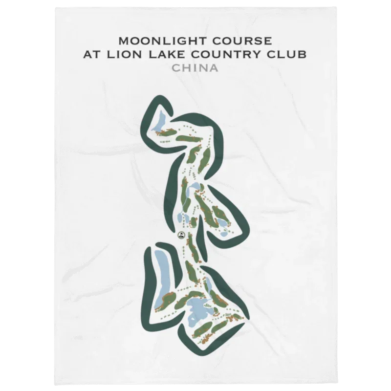 Moonlight Course at Lion Lake Country Club, China - Printed Golf Courses